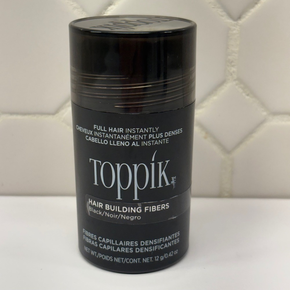 Toppik Hair Building Fibers Unisex 12g Black Keratin Thickening Treatment